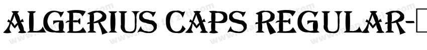 Algerius Caps Regular字体转换
